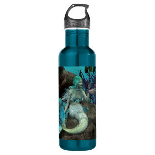 Mermaid and Dolphin Under the Sea 710 Ml Water Bottle