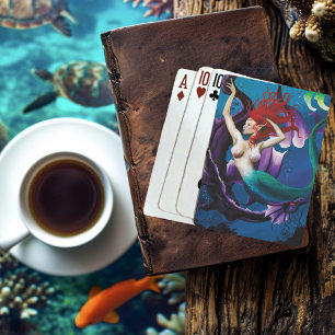 Mermaid and Dragon Friend Playing Cards