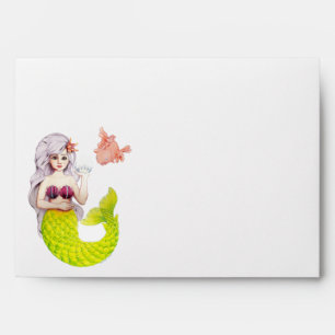 Mermaid and friend envelope