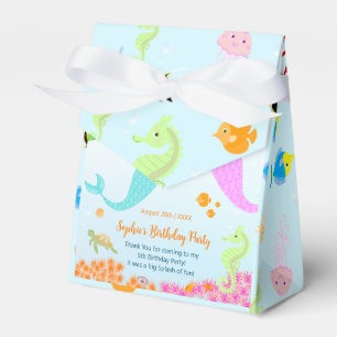 Mermaid and friends girly Birthday Party Favour Box