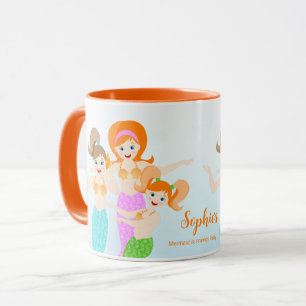 Mermaid and friends girly Birthday Party Mug