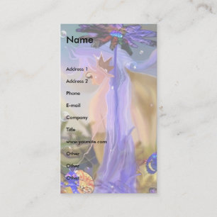 Mermaid and Friends Template Business Card