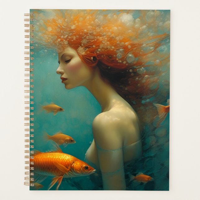 Mermaid and Goldfish Planner (Front)