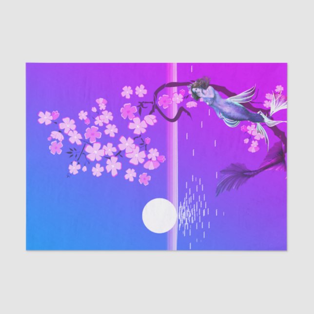 Mermaid and Moon Tissue Paper (Front)