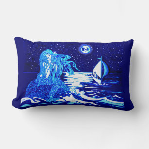 Mermaid and sailor lumbar cushion