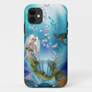 Mermaid and Sea Turtle iPhone 11 Case
