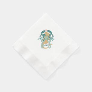 Mermaid and Sealife Cocktail napkins for Katie2