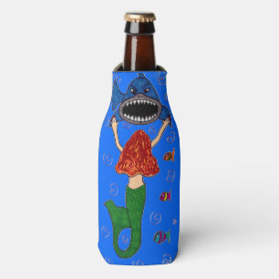 Mermaid and Shark Bottle Cooler