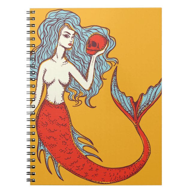Mermaid and Skulls Notebook (Front)