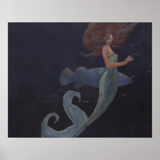 Mermaid and the Blue Fish Poster (Front)
