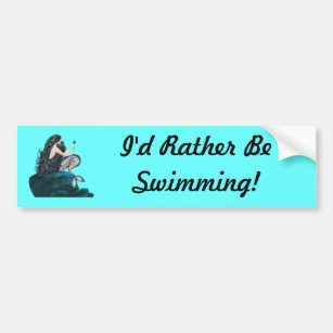 Mermaid and the Rose Bumper Sticker