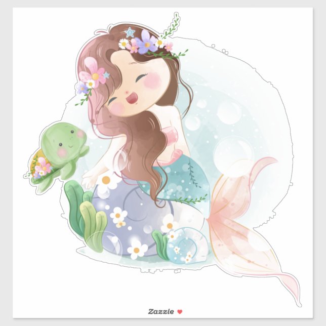 Mermaid and Turtle (Sheet)