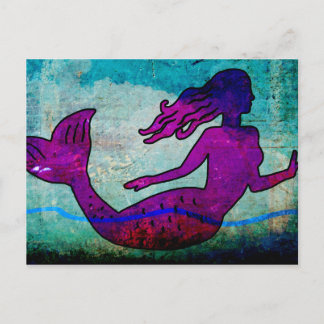 Mermaid Art Postcard
