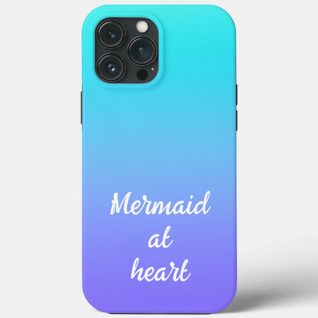 Mermaid at Heart Gradient Case-Mate iPhone Case (Back)