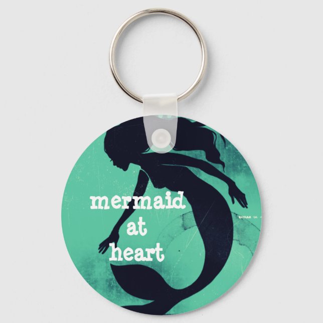 Mermaid at Heart Key Ring (Front)