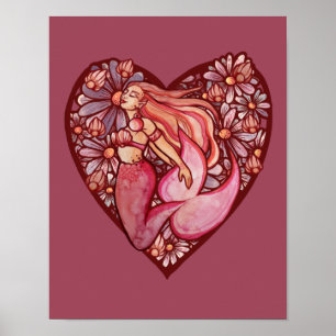 Mermaid at Heart Poster