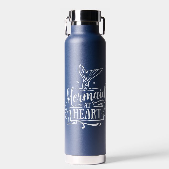 Mermaid at Heart Water Bottle (Front)