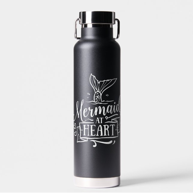 Mermaid at Heart Water Bottle (Front)