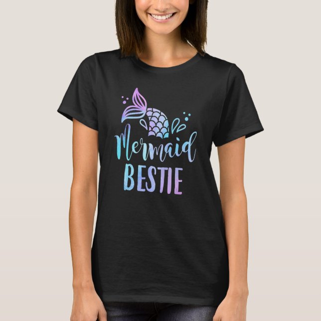 Mermaid Aunt Family Matching Birthday Mermaid Part T-Shirt (Front)