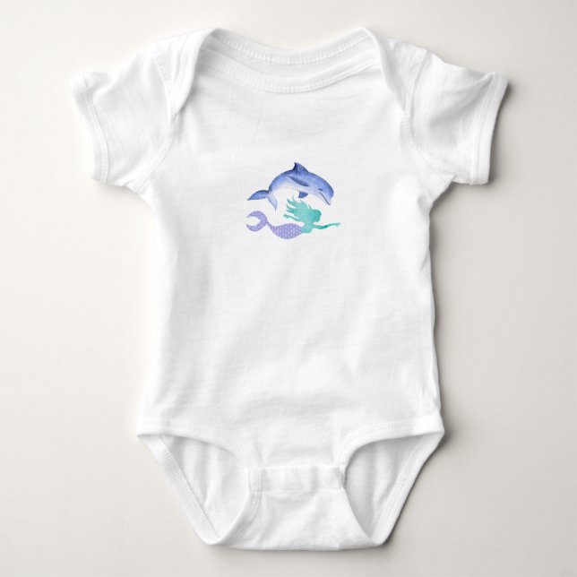 Mermaid Baby Bodysuit (Front)