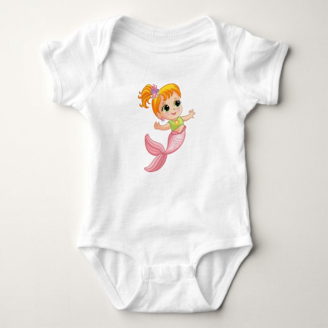 Mermaid Baby Bodysuit (Front)