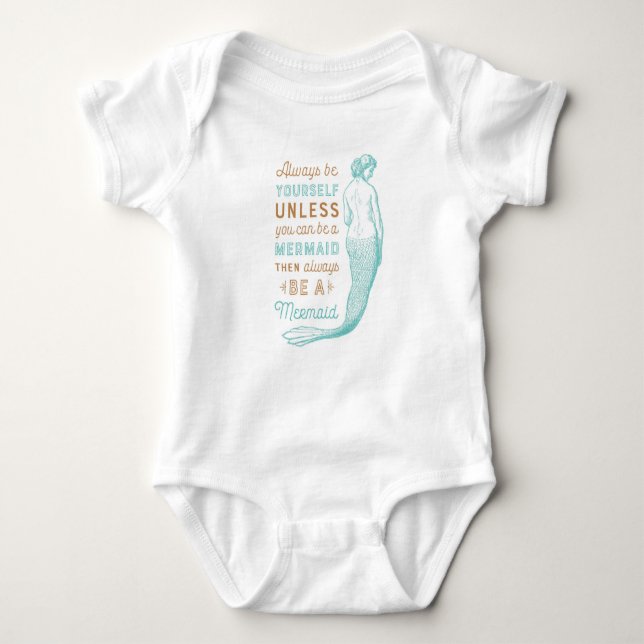 Mermaid Baby Bodysuit (Front)