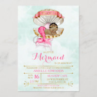 Mermaid Baby Clam Shell Tiara African American
