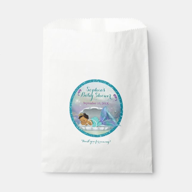 Mermaid Baby Favour Bags MEDIUM 136 (Front)