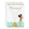 Mermaid Baby Girl African American Peach Mint Gold