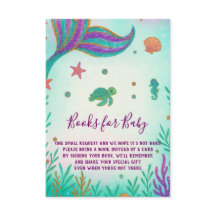 Mermaid Baby Shower Books for baby