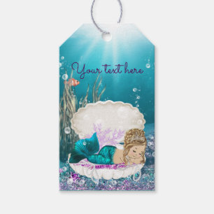 Mermaid Baby Shower Favour Gift Tags