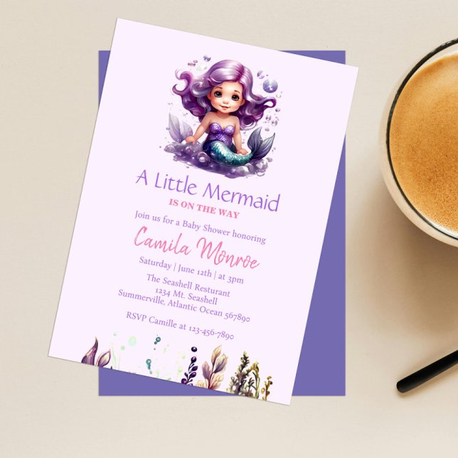Mermaid Baby Shower Invitation (Creator Uploaded)