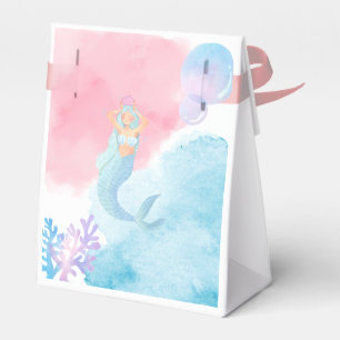 Mermaid Baby Shower Invitation Favour Box