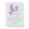 Mermaid baby Shower invitation Lavender Gold Teal