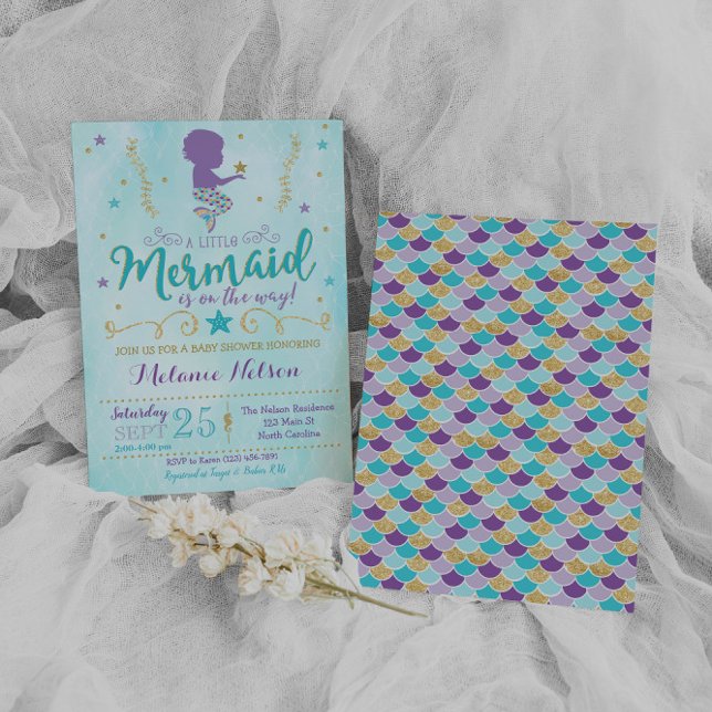Mermaid Baby Shower Invitation Sprinkle (Creator Uploaded)