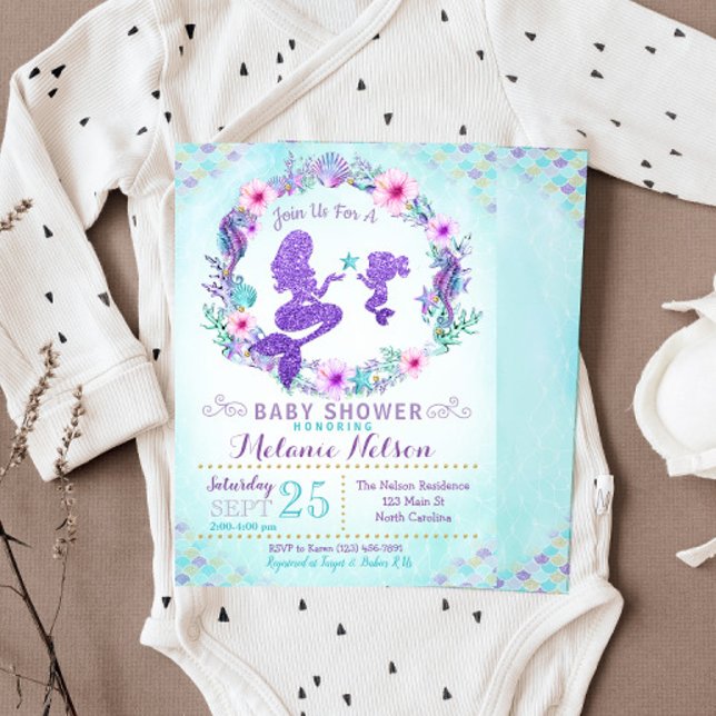 Mermaid Baby Shower Invitation Sprinkle (Creator Uploaded)