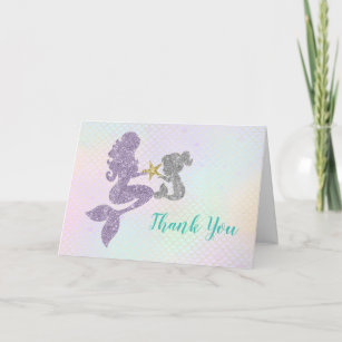 Mermaid Mother Child Gifts Invitations Stationery Zazzle Au