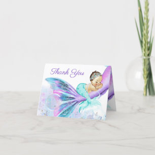 Mermaid Baby Shower Thank You Card