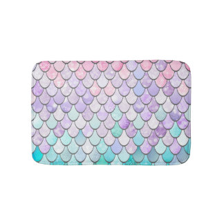 Mermaid Bath Mat, Mermaid Bathroom Decor Mat