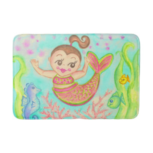 Mermaid Bath Mat Rug 