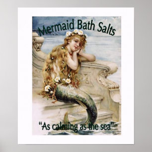 Mermaid Bath Salts Poster