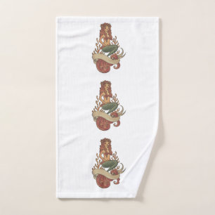 mermaid bath towel set
