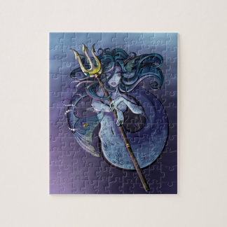 Mermaid Beautiful Art Illustration Jigsaw Puzzle