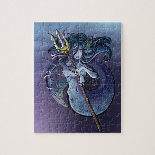 Mermaid Beautiful Art Illustration Jigsaw Puzzle (Vertical)