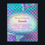 mermaid beauty salon flyer<br><div class="desc">beauty salon flyer</div>