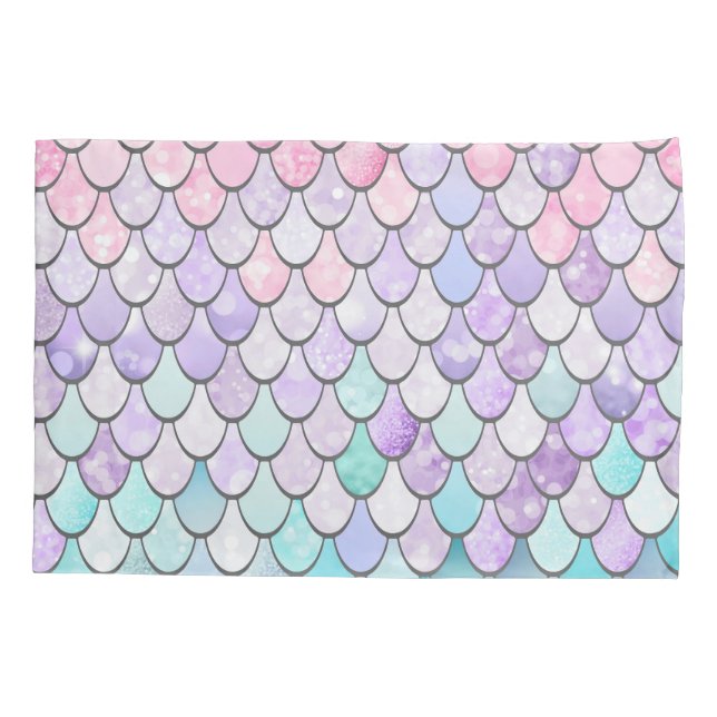 Mermaid Bedding, Mermaid Pillow Case Standard (Back)