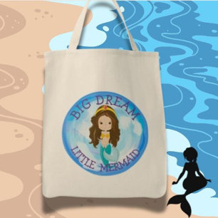 Mermaid BIG DREAM Tote Bag