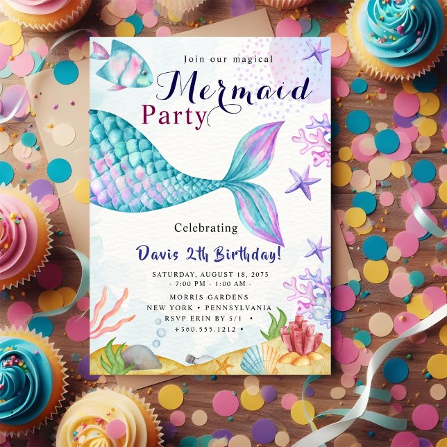 Mermaid Birthday Bash Invitation (Creator Uploaded)