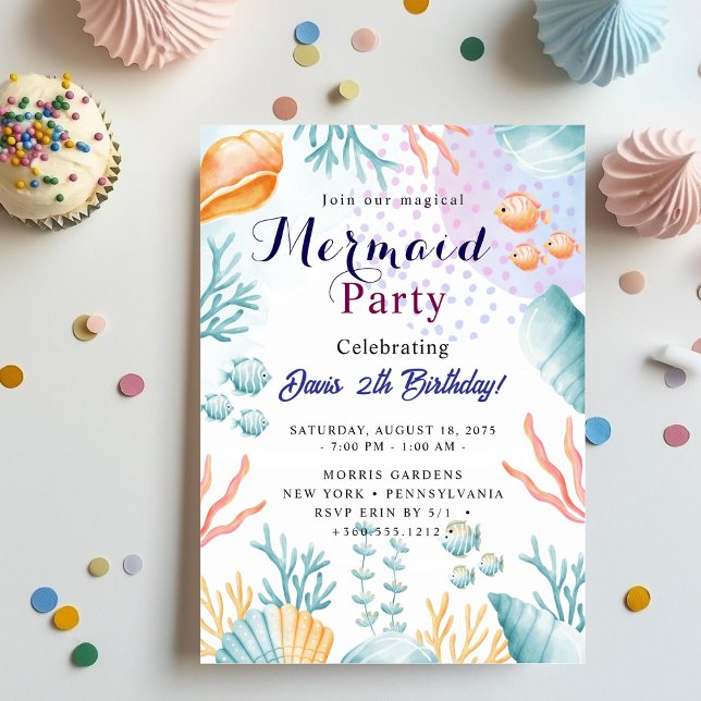 Mermaid Birthday Bash Invitation (Creator Uploaded)