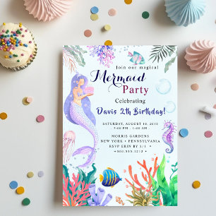Mermaid Birthday Bash Invitation